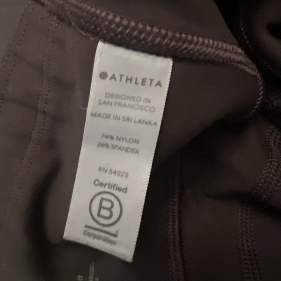 Athleta Womens Brown Mocha All in Tight Full Length Leggings with Pockets Size S - Picture 9 of 9